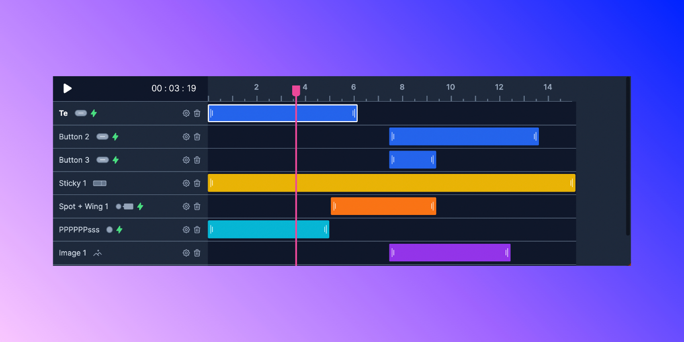 Undo/Redo & alignment helper & new timeline styles
